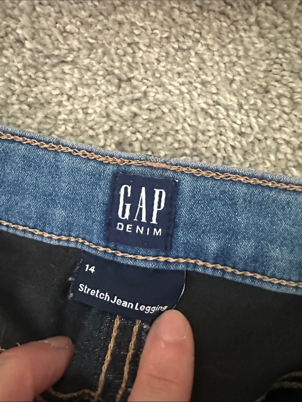 GAP Girl’s Faded Blue Skinny Jeans